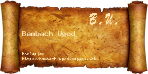 Bambach Ugod névjegykártya